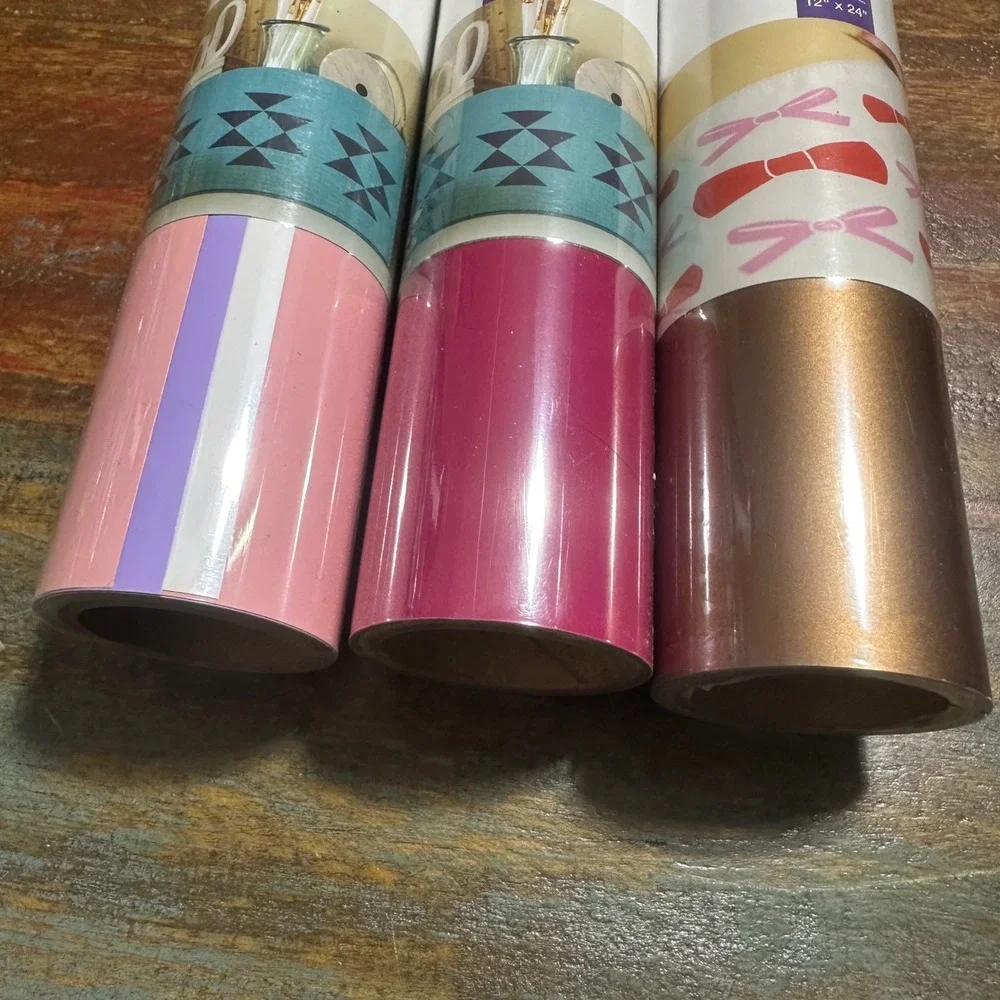 Cricut Everyday Iron-On Vinyl Bundle Sugar Berry Raspberry Copper Martha Stewart